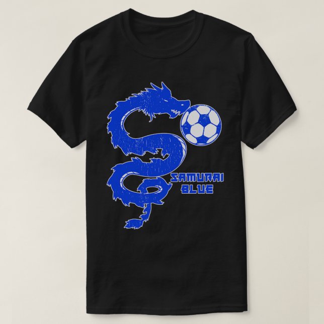 SAMURAI BLUE Japan Soccer T-Shirt (Design Front)