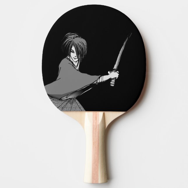 SAMURAI boy manga japan Ping Pong Paddle (Front)