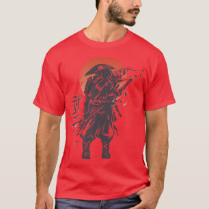 Samurai Bushido Code Japanese Warrior Kanji Retro  T-Shirt