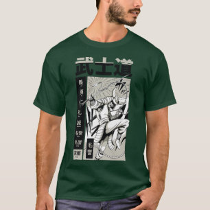 Samurai Bushido Comic Book Japanese Style Illustra T-Shirt