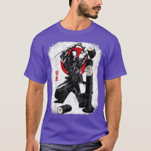 Samurai Bushido Sushi Roll Japanese Food  T-Shirt