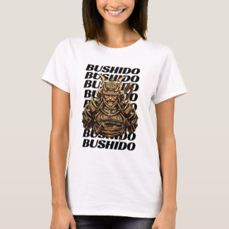 Samurai Bushido Women White T-Shirt