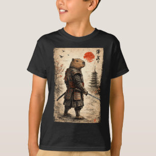Samurai capybara funny capybara vintage graphic T-Shirt