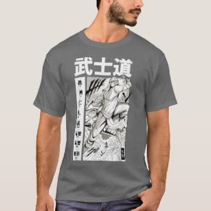 Samurai  Cartoon Japan Anime Men & Women Japanese  T-Shirt