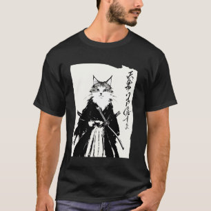 Samurai Cat 天尊乃仁信 Japanese Culture T-Shirt