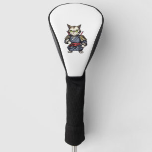 Samurai cat #15 golf head cover