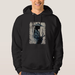 Samurai Cat Graphic Warrior Vintage Japanese Art A Hoodie
