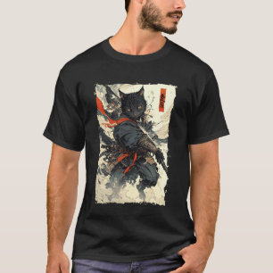 Samurai Cat - Japan Warrior Katana Power 1 T-Shirt