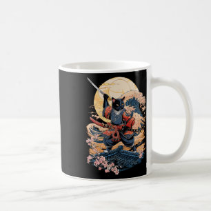 Samurai Cat Japanese Cat Anime Ninja Coffee Mug