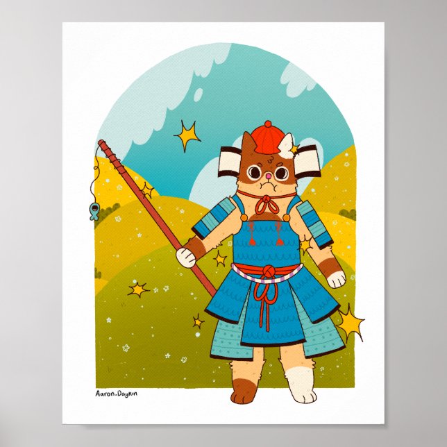 Samurai Cat Poster (Front)