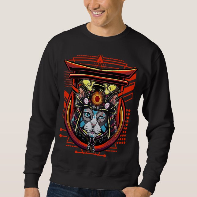 Samurai Cat Sweatshirt (Front)