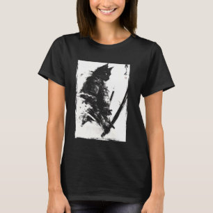 Samurai Cat Vintage Japanese Tee Retro Ukiyo e Ar