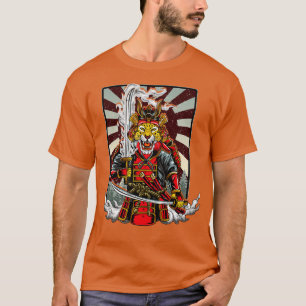 Samurai Cheetah Warrior Japan Japanese T-Shirt