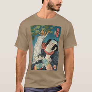Samurai Cockatoo Parrot Ukiyoe Samurai Japanese Lo T-Shirt