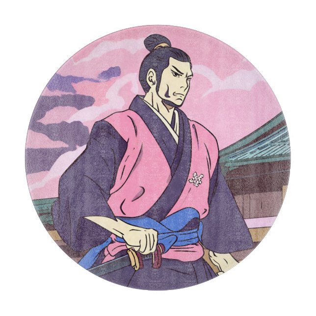 samurai cutting board (Front)