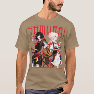 Samurai Cyborg Girl Aesthetic Japanese Kawaii Robo T-Shirt