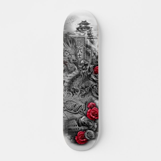 Samurai Death Deck Skateboard (Front)