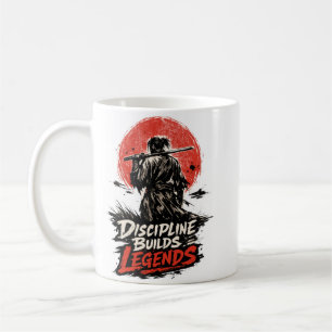 Samurai Discipline Motivation Art Coffee Mug
