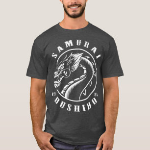 Samurai Dragon  Japanese Aesthetic Edgy Streetwear T-Shirt