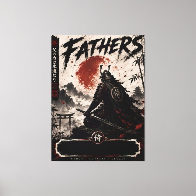 Samurai Father Legacy Canvas Art (Front)