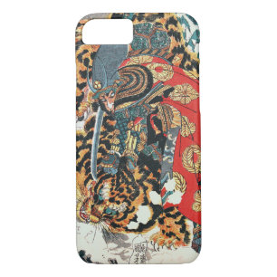 Samurai Fighting a Tiger, Kuniyoshi, Ukiyo-e Case-Mate iPhone Case