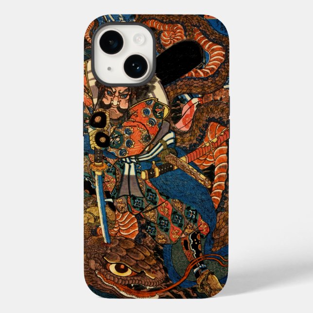 SAMURAI FIGHTING MONSTER Case-Mate iPhone CASE (Back)