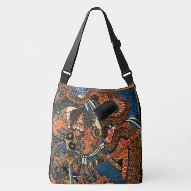 SAMURAI FIGHTING MONSTER CROSSBODY BAG (Front)