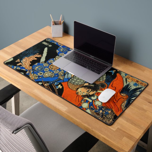 SAMURAI FIGHTING MONSTER DESK MAT (Office 2)