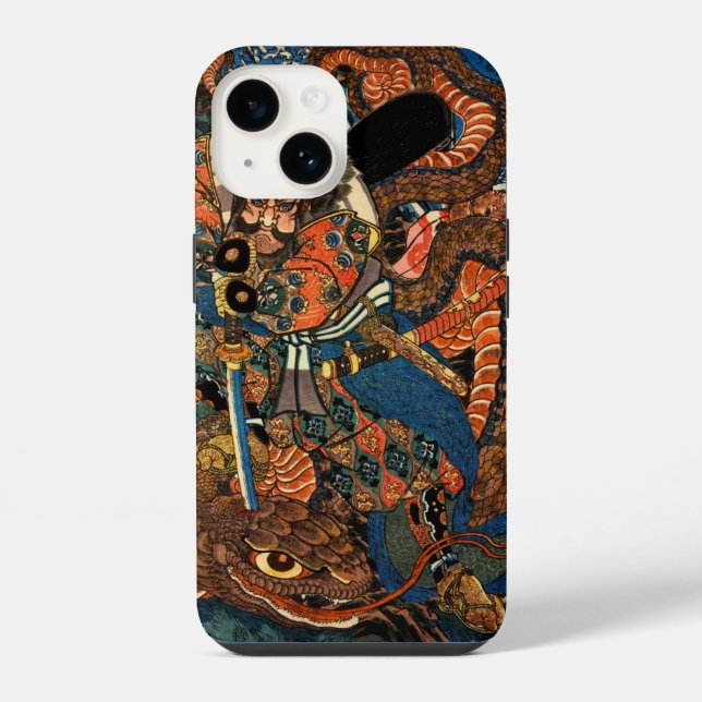 SAMURAI FIGHTING MONSTER iPhone CASE (Back)