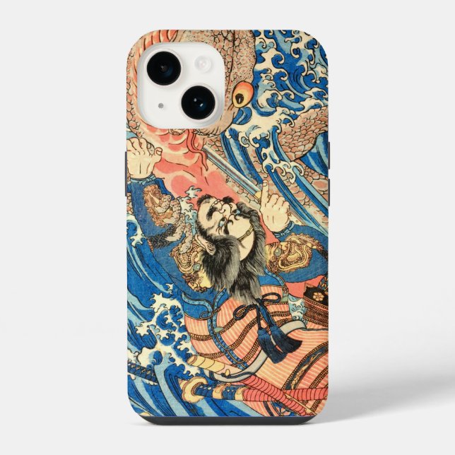 SAMURAI FIGHTING MONSTER iPhone CASE (Back)