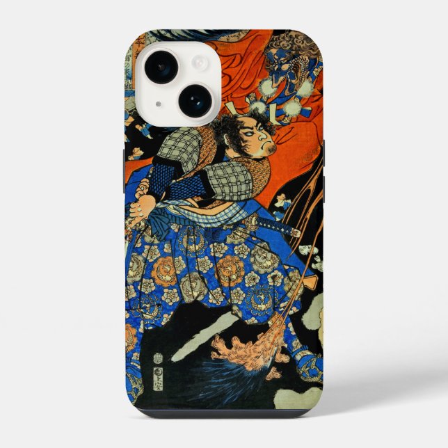 SAMURAI FIGHTING MONSTER iPhone CASE (Back)