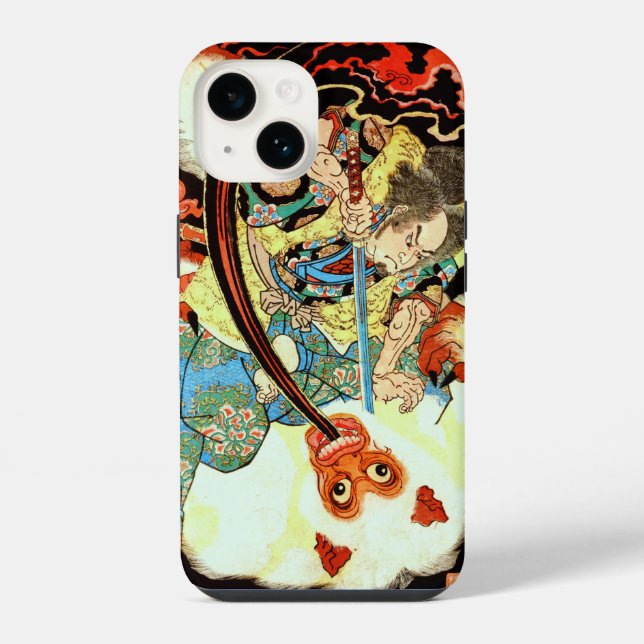 SAMURAI FIGHTING MONSTER iPhone CASE (Back)