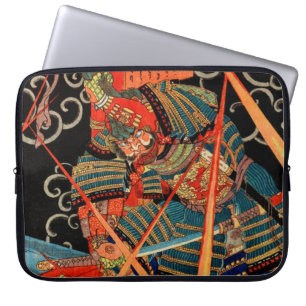 SAMURAI FIGHTING MONSTER LAPTOP SLEEVE