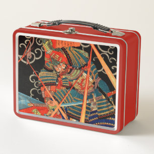 SAMURAI FIGHTING MONSTER METAL LUNCH BOX