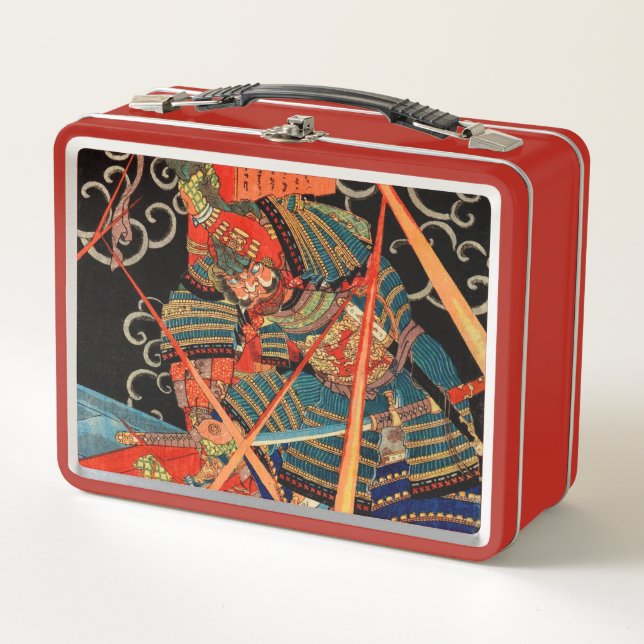 SAMURAI FIGHTING MONSTER METAL LUNCH BOX (Front)