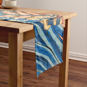 SAMURAI FIGHTING MONSTER SHORT TABLE RUNNER