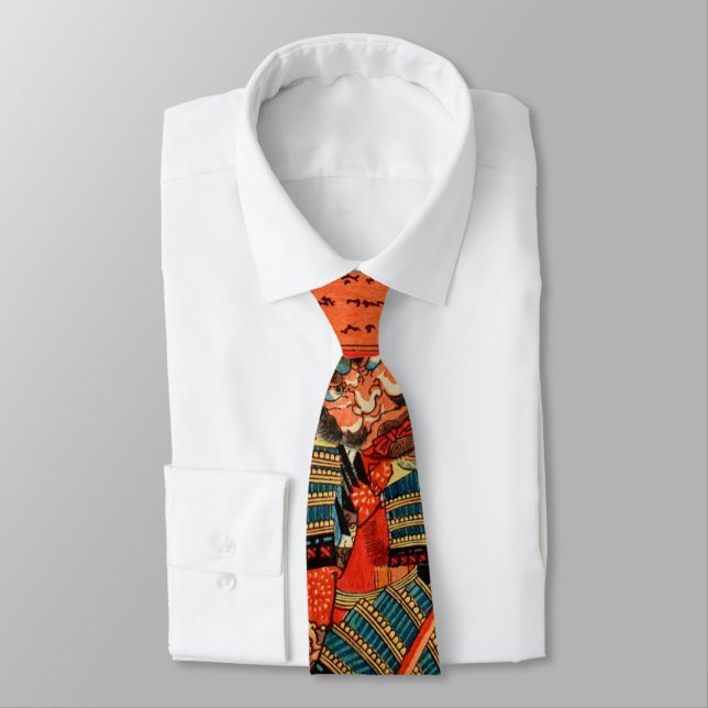 SAMURAI FIGHTING MONSTER TIE (Tied)
