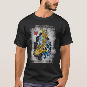Samurai Fishing Vintage Fighter Retro Bushido Japa T-Shirt