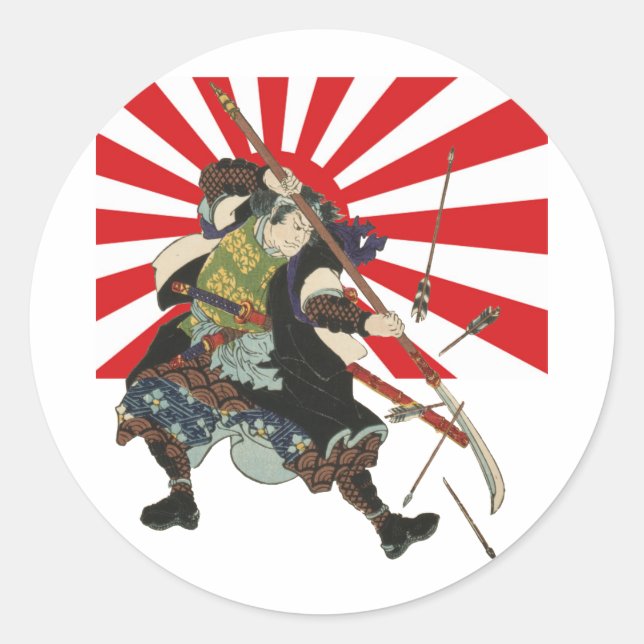 Samurai Flag Sticker (Front)