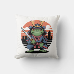 Samurai Frog Cushion