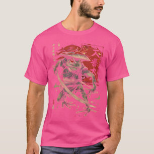 Samurai Frog Japanese Kanji Samurai Warrior Frog T-Shirt