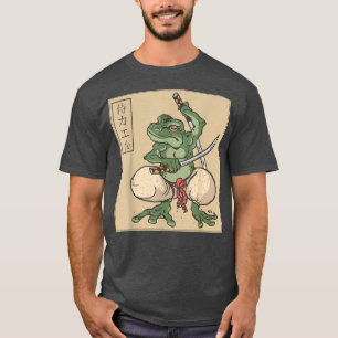 Samurai Frog Katana Martial Arts T-Shirt