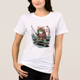 Samurai frog warrior Women's Tri-blend T-Shirt Shirt