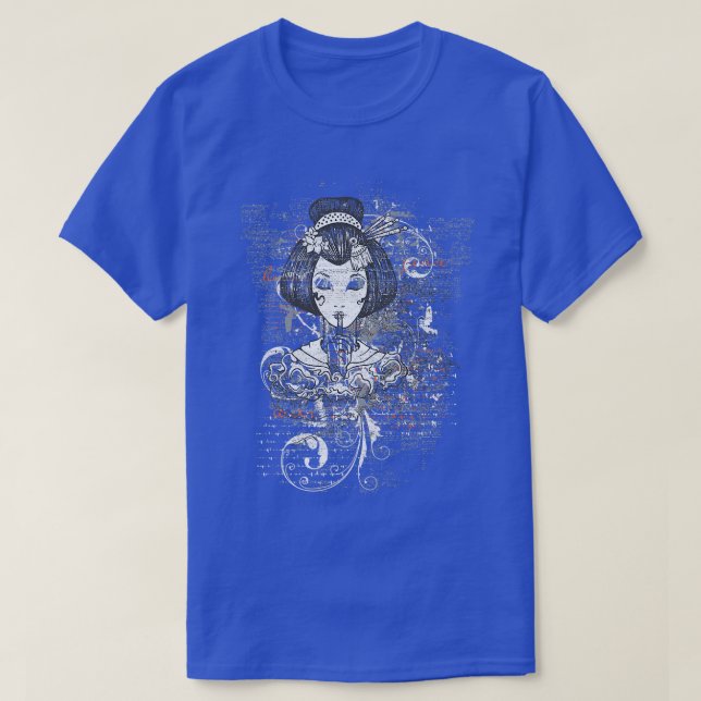 Samurai Geisha Tattoo Style Demon Tops  (2) (Design Front)