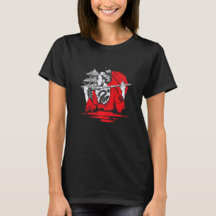 Samurai girl and japanese samurai girl with Japan  T-Shirt