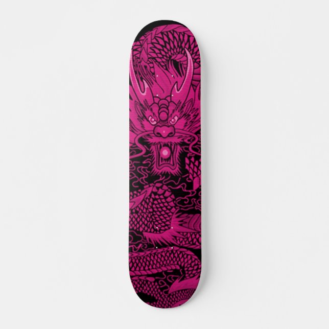 Samurai Girl One Pink Element Custom Pro Deck Skateboard (Front)