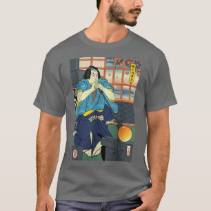 Samurai Glassblowing Ukiyoe Music  T-Shirt