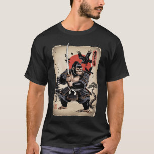 Samurai Gorilla Bigfoot Katana Japanese Warrior An T-Shirt