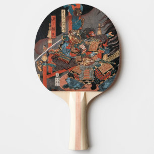 Samurai Hero Minamoto no Yorimitsu Ping Pong Paddle