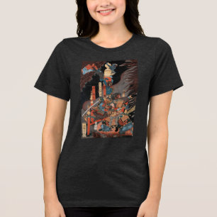 Samurai Hero Minamoto no Yorimitsu Tri-Blend Shirt